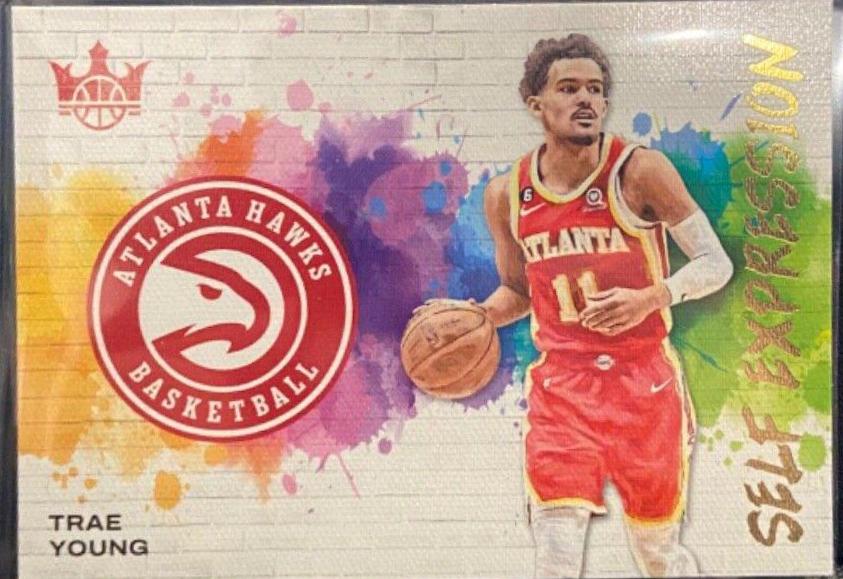 Trae Young #9 Basketball Cards 2023 Panini Court Kings Self Expression