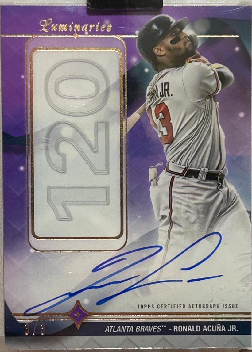 2023 TOPPS LUMINARIES Ronald Acuna JR 【公式通販】