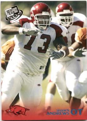 Shawn Andrews #B33 2004 Press Pass Football