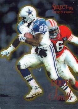 Emmitt Smith #17 Football Cards 1995 Panini Select Certified