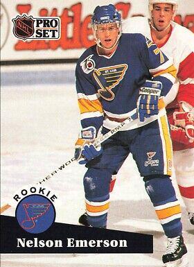 Nelson Emerson #557 Hockey Cards 1991 Pro Set