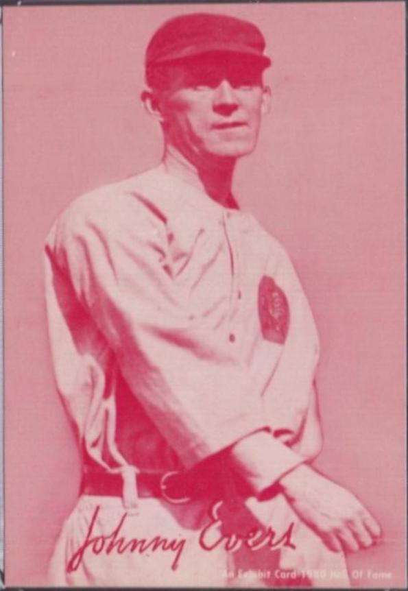 Johnny Evers Baseball Cards 1980 Hall of Fame Exhibit