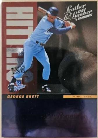 George Brett #HI-6 Baseball Cards 2005 Donruss Leather & Lumber Hitters Inc