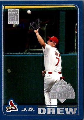 JD Drew #36 Baseball Cards 2001 Topps Opening Day