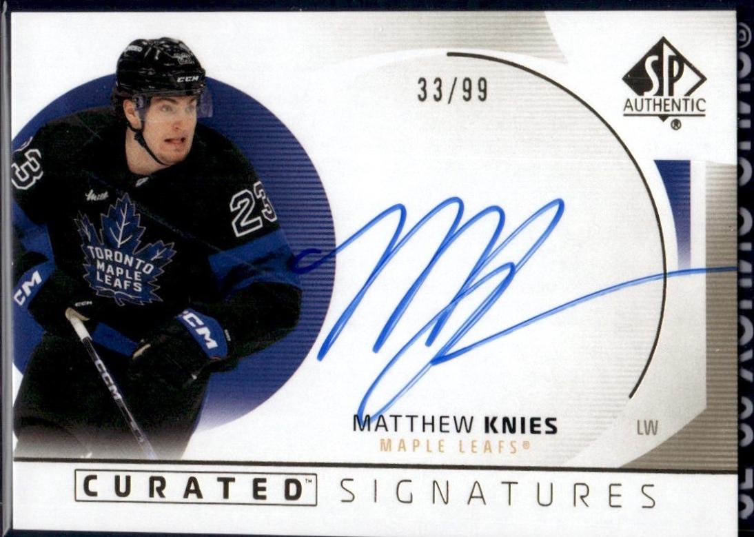 Matthew Knies #SPC-MK 2025-26 SP Authentic Hockey Curated Signatures