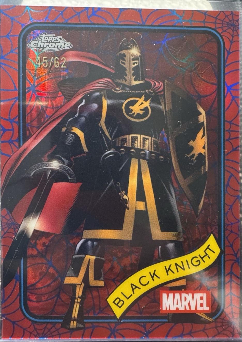 Black Knight Blue & Red Spider Web Refractor