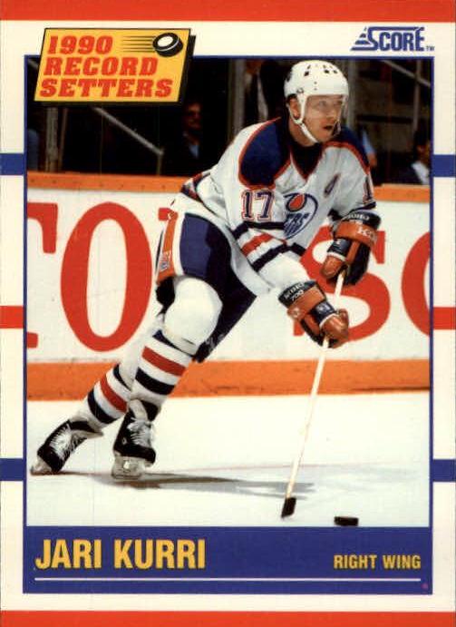 Jari Kurri #348 Hockey Cards 1990 Score