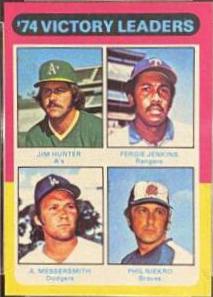 '74 Victory Leaders #310 Baseball Cards 1975 Topps Mini