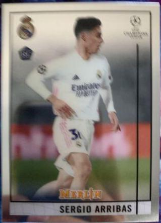 Sergio Arribas #37 2020 Topps Merlin Chrome UEFA Champions League