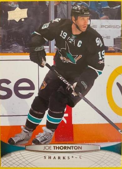 Joe Thornton #39 Hockey Cards 2011 Upper Deck