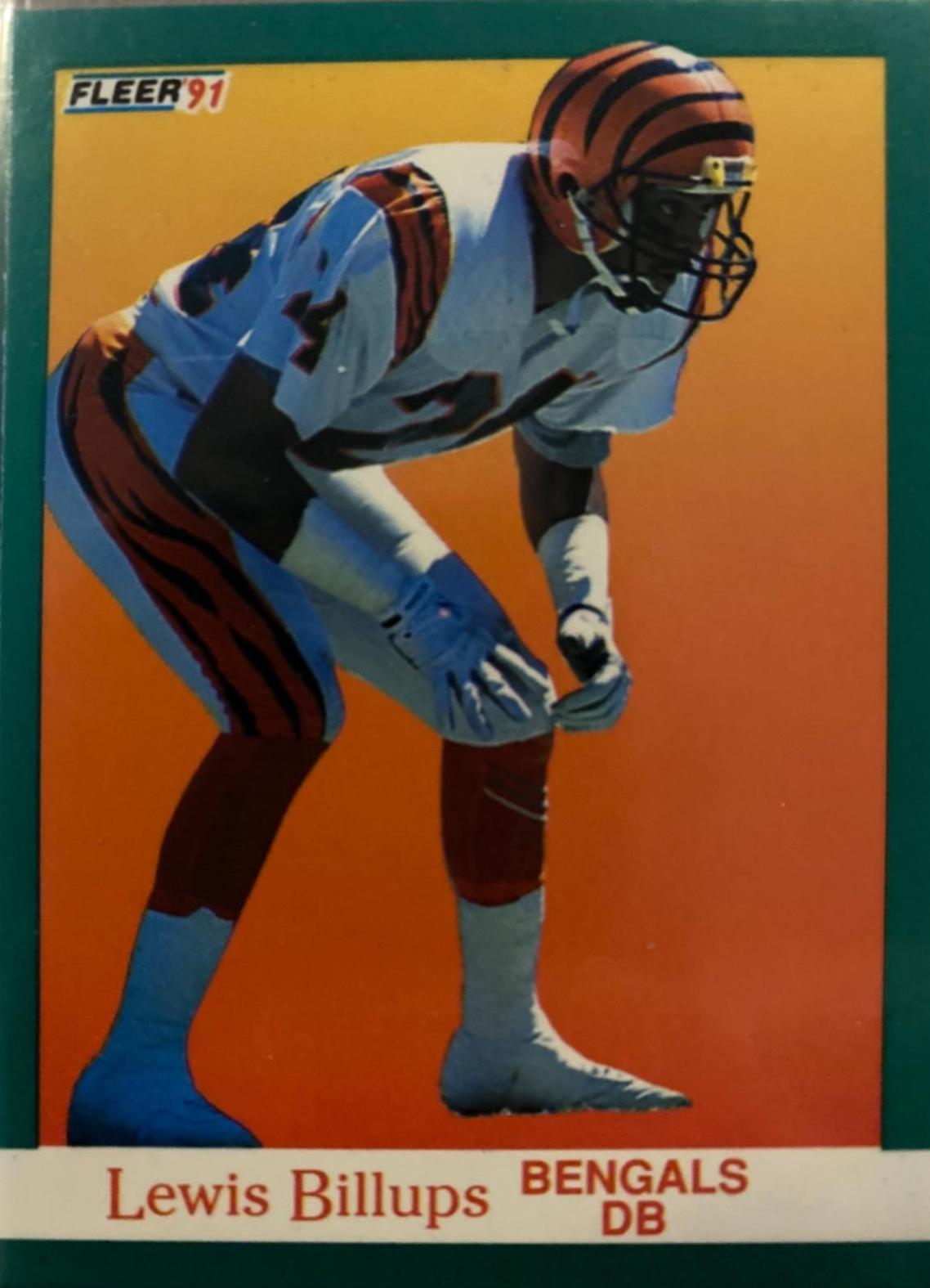 Lewis Billups #15 1991 Fleer Football
