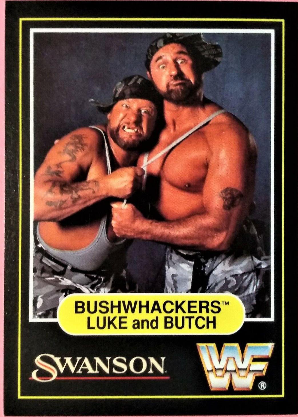 Bushwhackers Wrestling Cards 1991 Swanson WWF