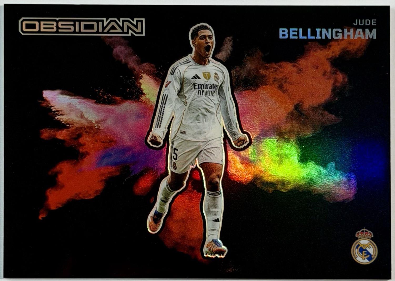 Jude Bellingham #4 2025 Panini Obsidian Black Color Blast Soccer