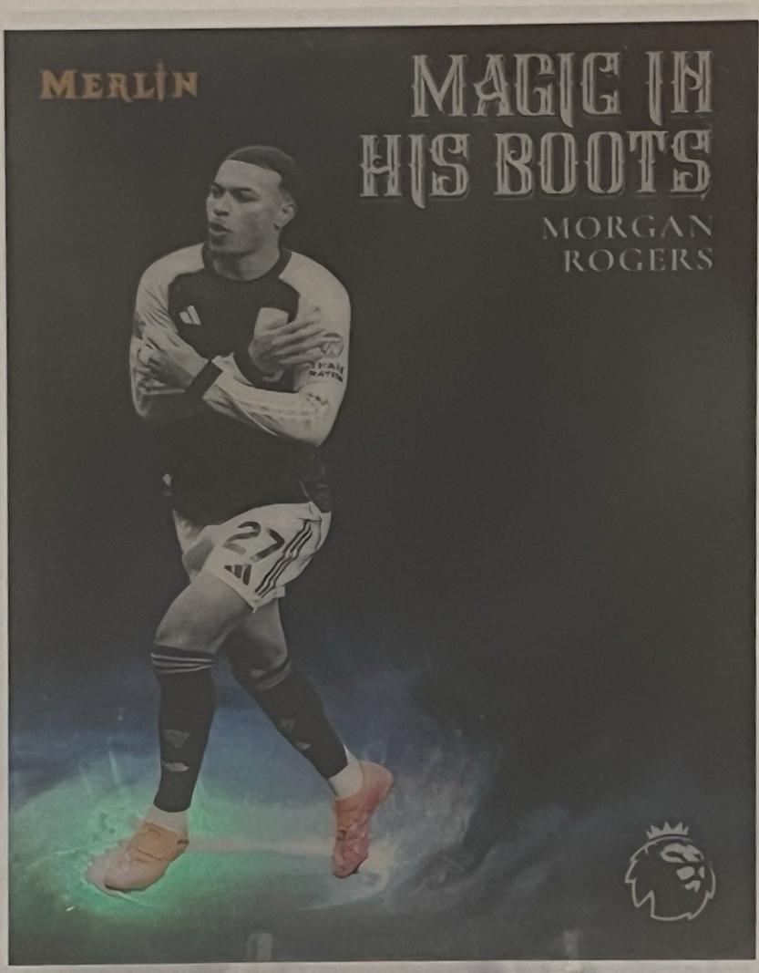 Morgan Rogers #MB-6 2026 Topps Merlin Premier League Magic In His Boots