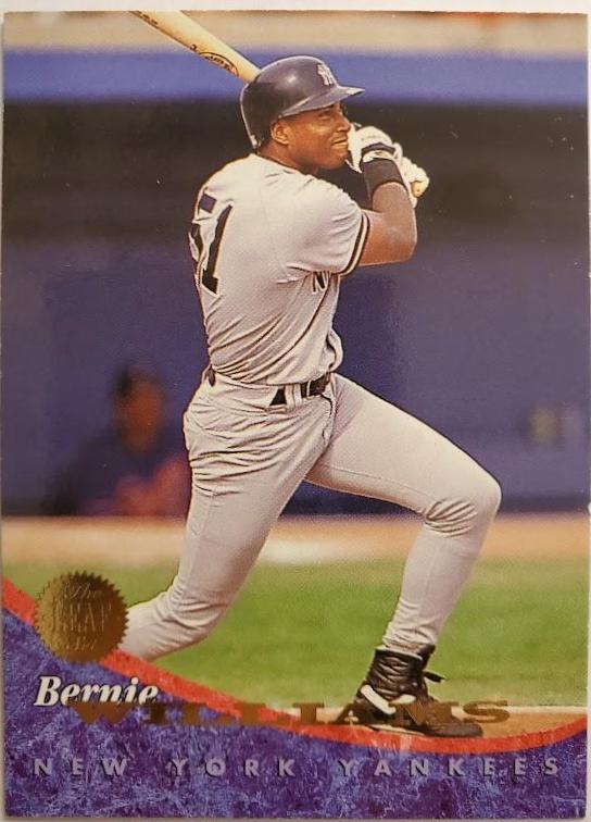 Bernie Williams #4 Baseball Cards 1994 Leaf