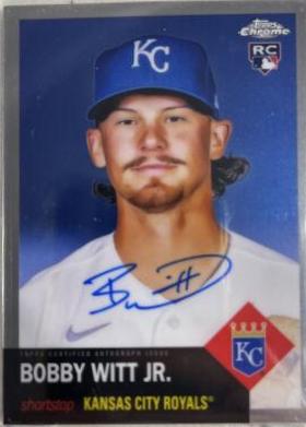 Bobby Witt Jr. #CPA-BWJ Baseball Cards 2022 Topps Chrome Platinum Anniversary Autographs