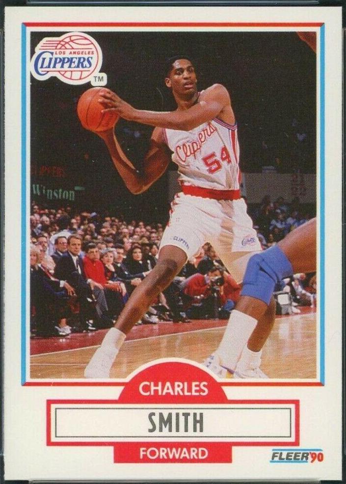 Charles Smith #89 Basketball Cards 1990 Fleer