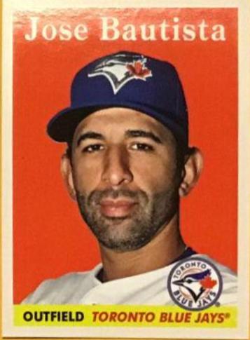 Jose Bautista #12 Baseball Cards 2016 Topps Throwback Thursday