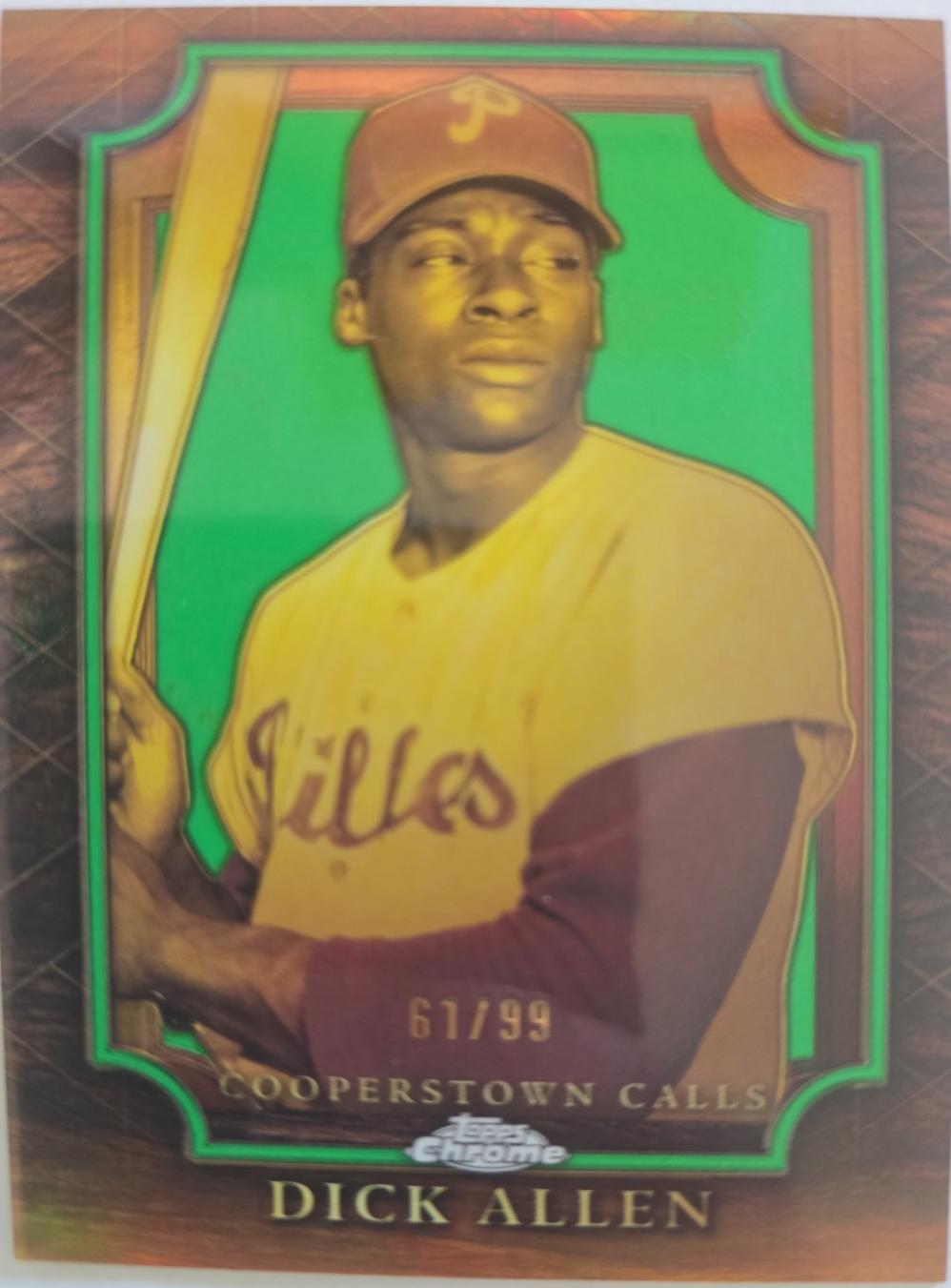 Dick Allen #CC-5 2026 Topps Chrome Cooperstown Calls Green Refractor Baseball