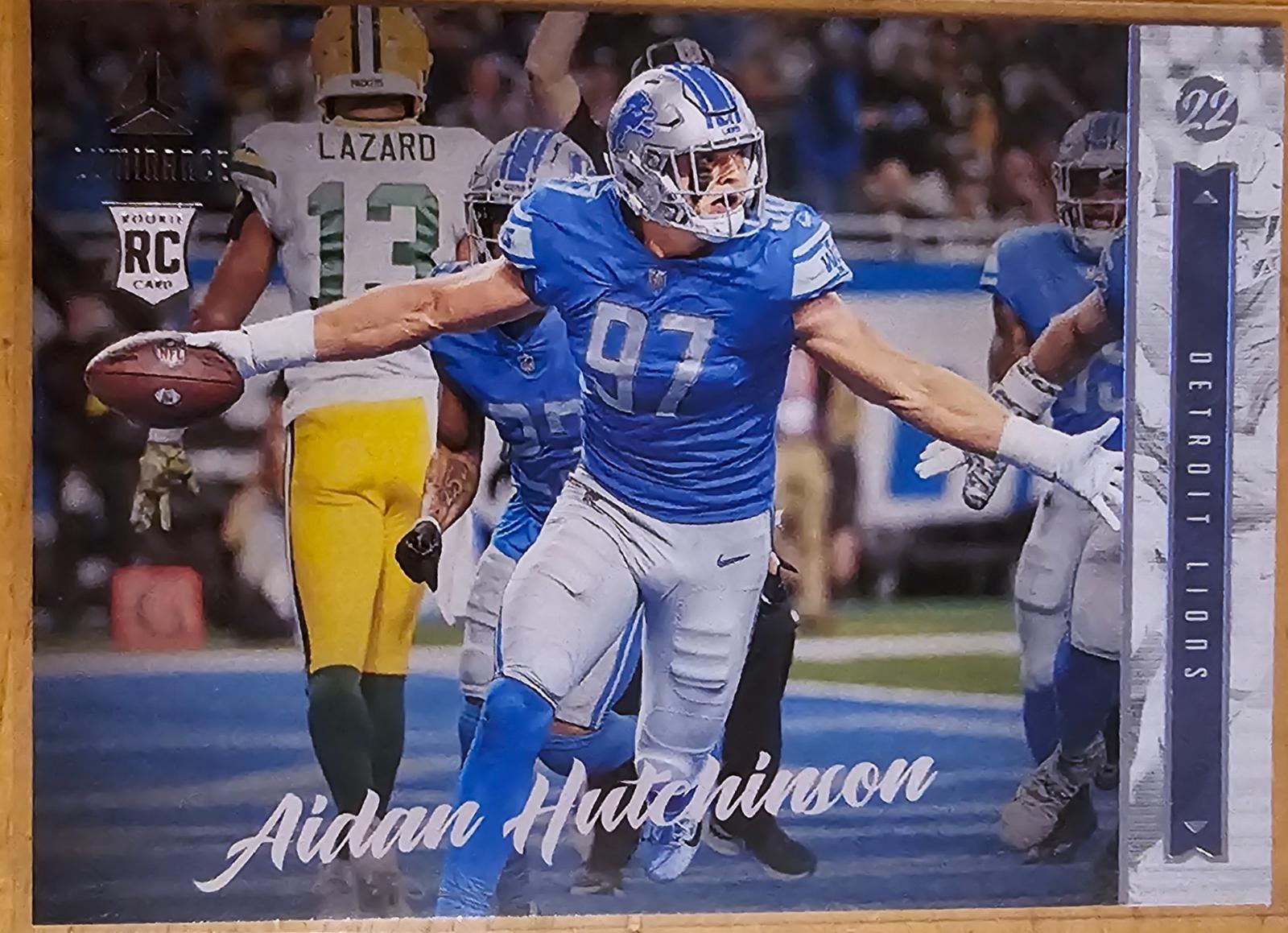 Aidan Hutchinson #219 Football Cards 2022 Panini Chronicles Luminance