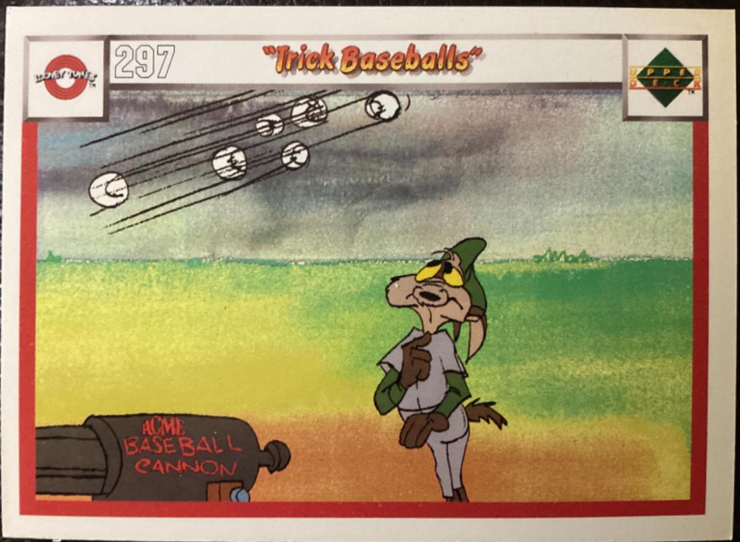 Trick Baseballs #297/300 Baseball Cards 1990 Upper Deck Comic Ball