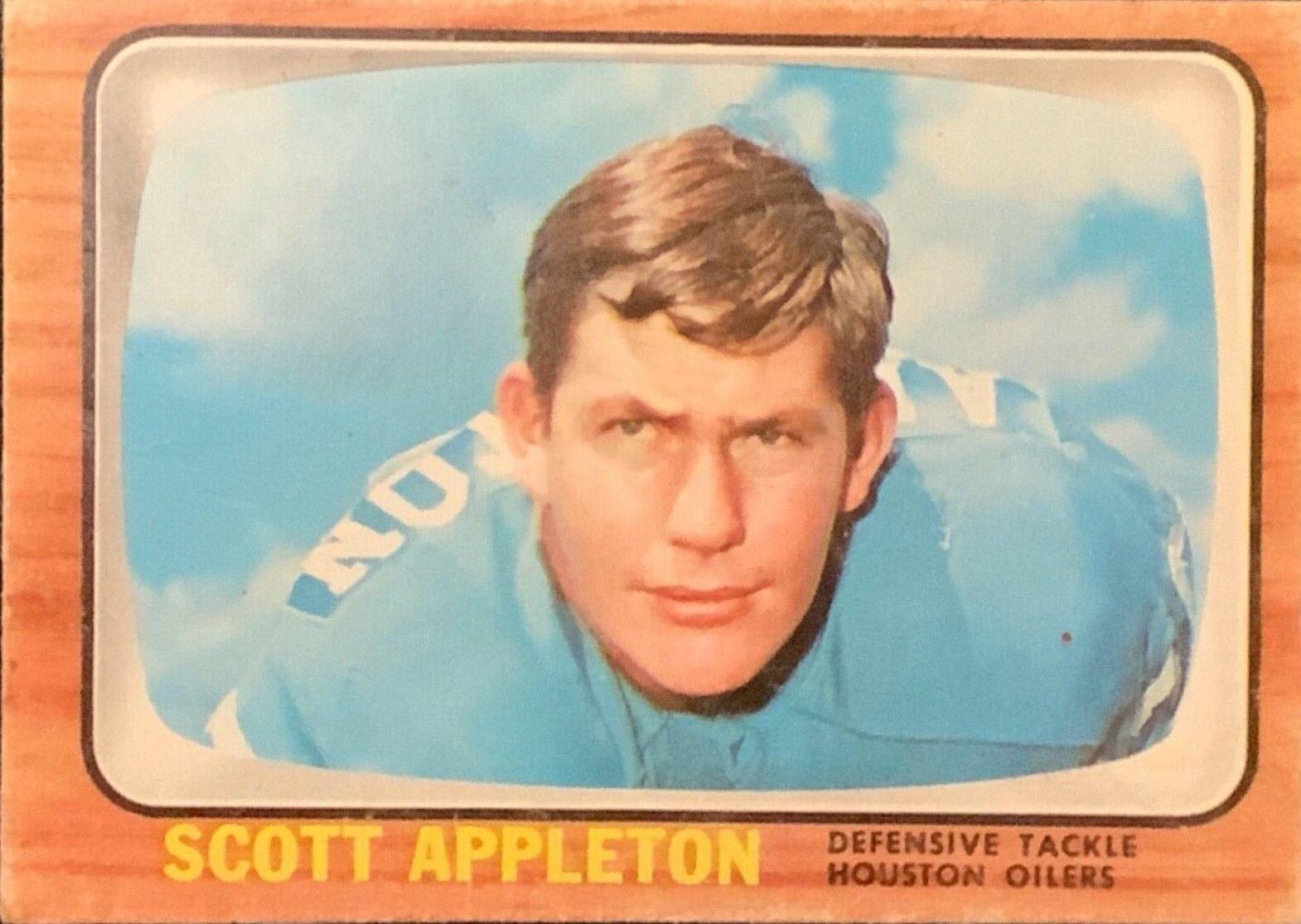 Scott Appleton #46 Football Cards 1966 Topps