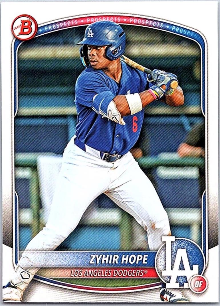 Zyhir Hope #BP-2 Baseball Cards 2025 Bowman Prospects