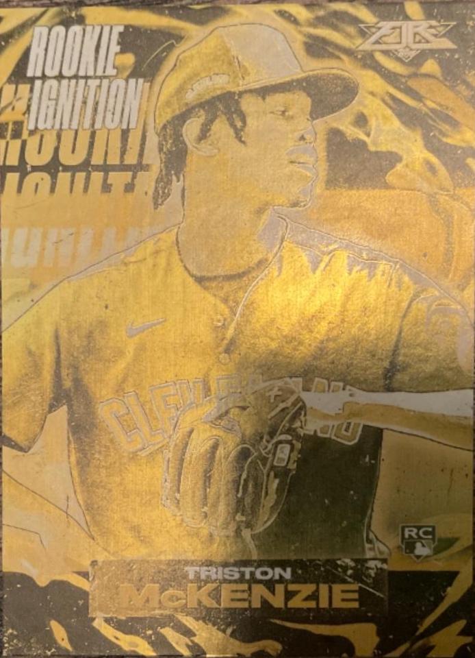 Triston McKenzie #RI-17 Baseball Cards 2021 Topps Fire Rookie Ignition