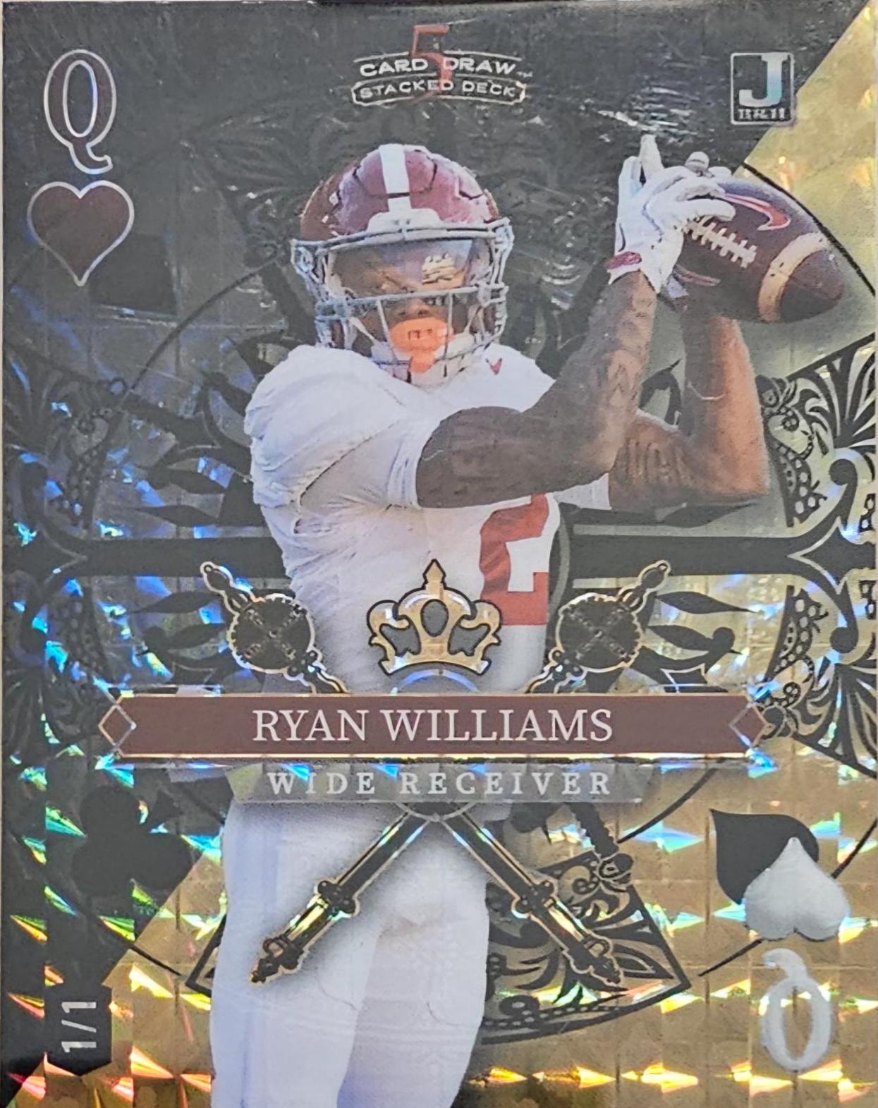 Ryan Williams [Diagonal Queen Hearts GoldSuits1 Mosaic] #SDJH-RWN ...