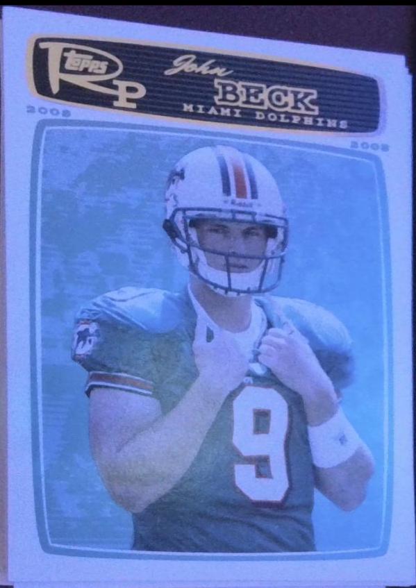 John Beck #13 Football Cards 2008 Topps Rookie Progression