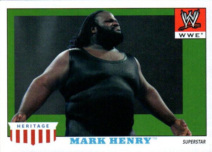 Mark Henry #33 Wrestling Cards 2008 Topps Heritage IV WWE