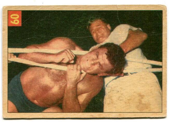 Fred Atkins #60 Wrestling Cards 1954 Parkhurst