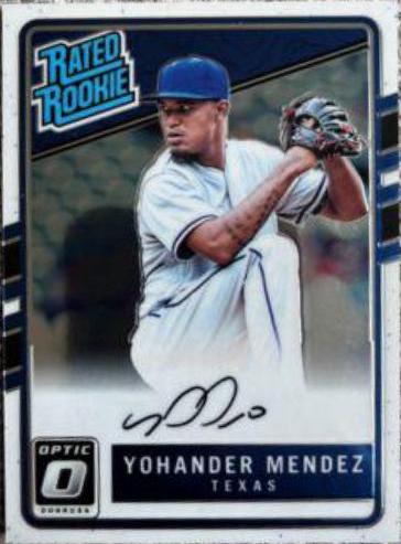 Yohander Mendez #RRS-YO 2017 Panini Donruss Optic Rated Rookie Signatures Baseball