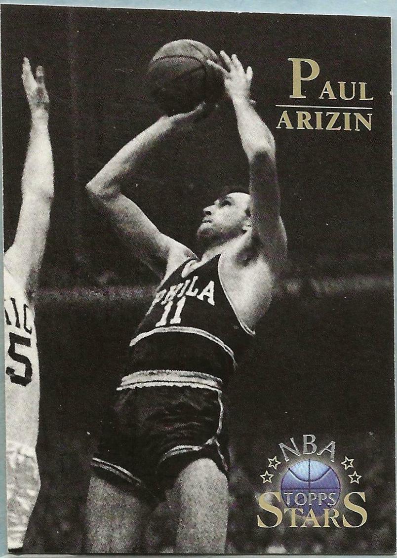 Paul Arizin #3 Basketball Cards 1996 Topps Stars