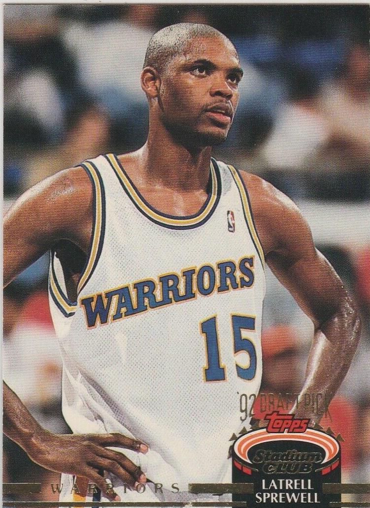 Latrell Sprewell #320 Basketball Cards 1992 Stadium Club
