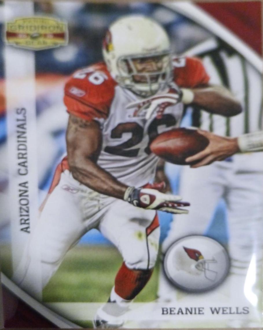 Beanie Wells #1 Football Cards 2010 Panini Gridiron Gear