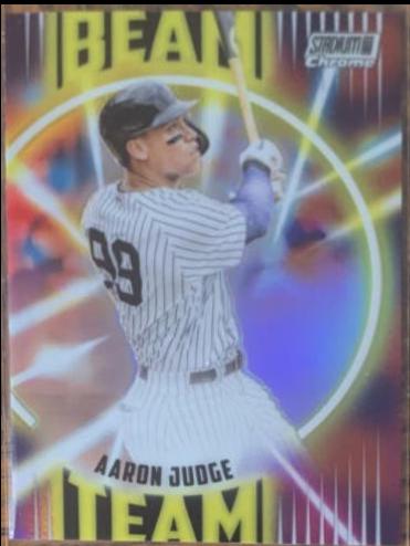 Aaron Judge #BT-12 Baseball Cards 2022 Stadium Club Chrome Beam Team