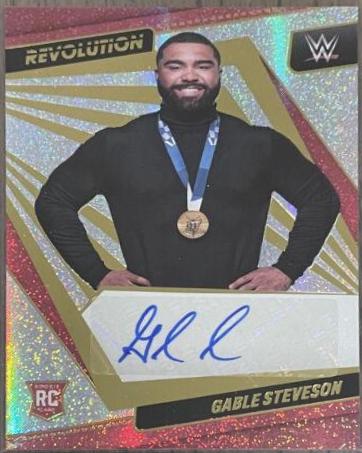 Gable Steveson #AG-GSV Wrestling Cards 2022 Panini Revolution WWE Autographs