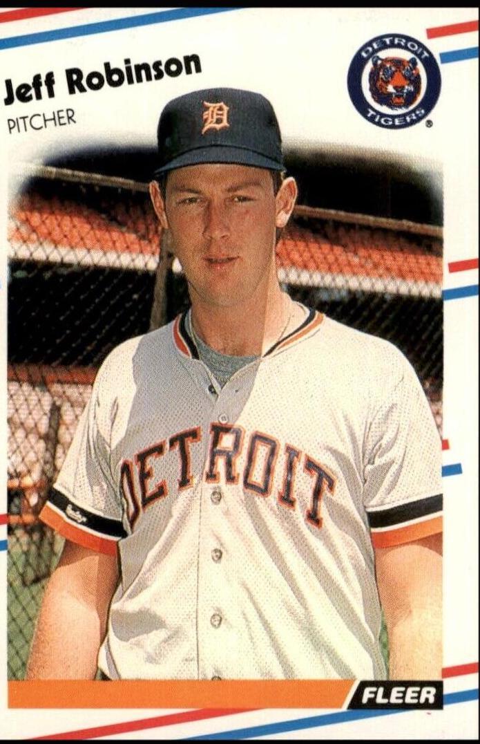 Jeff Robinson #68 Baseball Cards 1988 Fleer