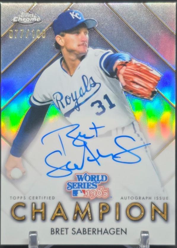 Bret Saberhagen #WSCA-BS 2026 Topps Chrome Baseball World Series Champions Autographs