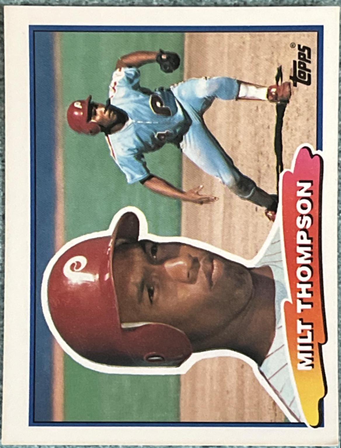 Milt Thompson #2 Baseball Cards 1988 Topps Big