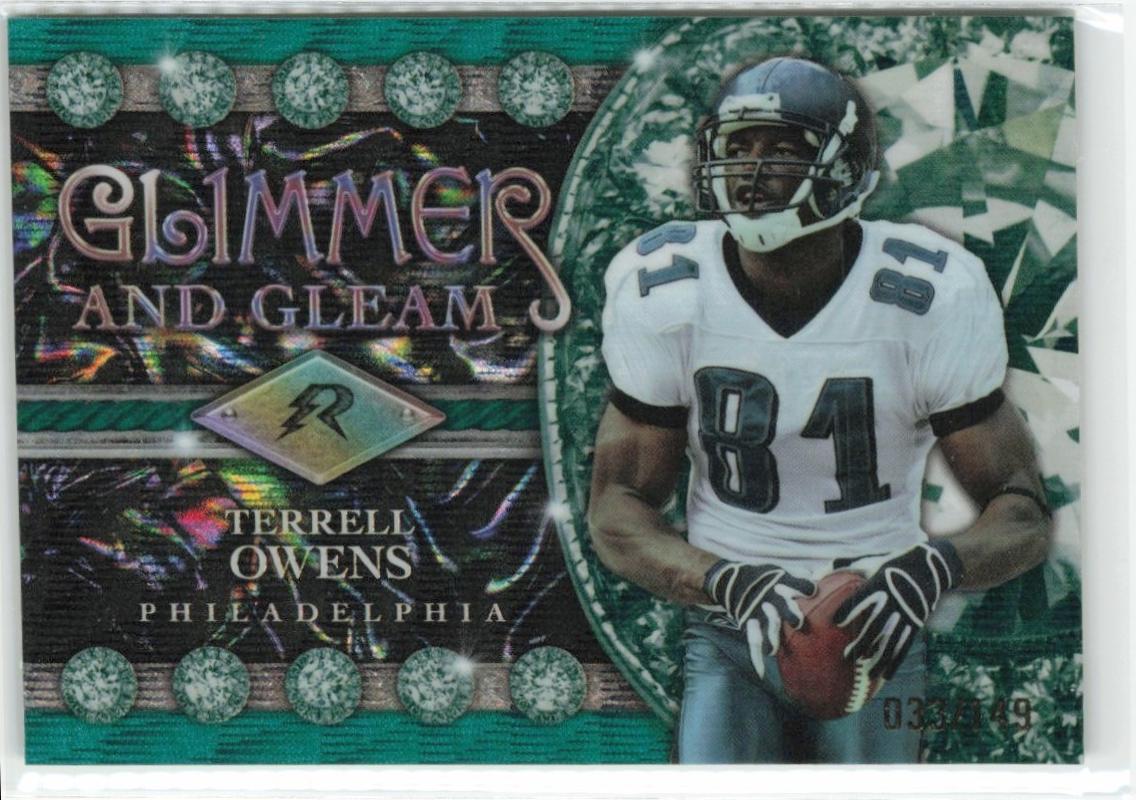 Terrell Owens #GG-17 Football Cards 2024 Topps Resurgence Glimmer and Gleam