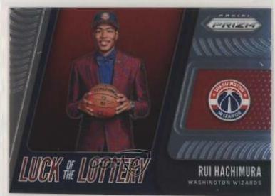 Rui Hachimura #9 Basketball Cards 2019 Panini Prizm Luck of the Lottery