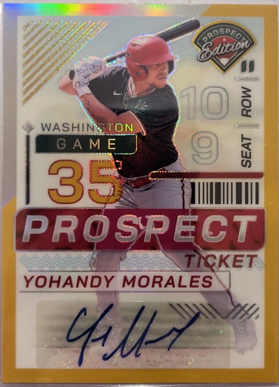 Yohandy Morales [Gold Holo Ticket Signature] #161