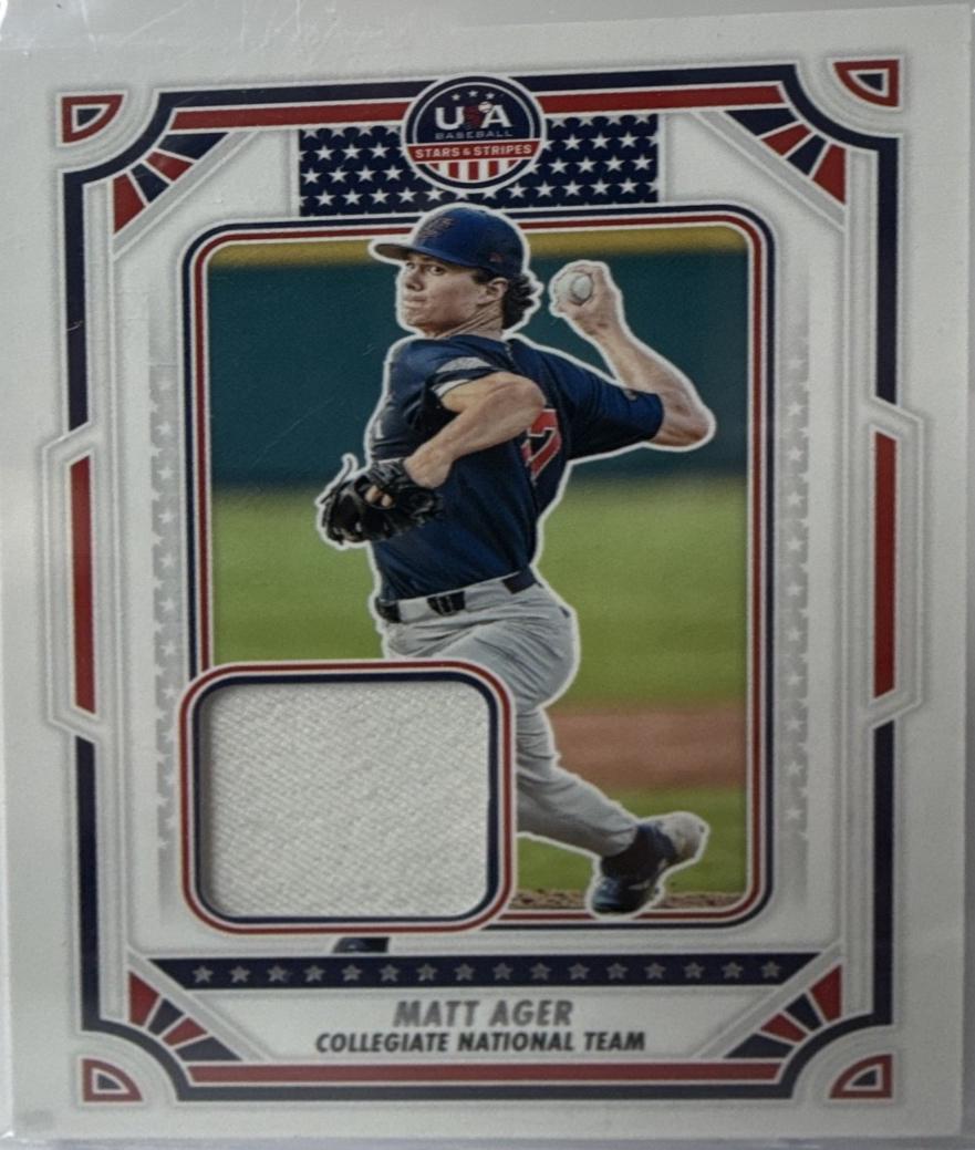 Matt Ager #USA-MA 2024 Panini Stars & Stripes USA Materials Baseball