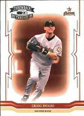 Craig Biggio #7 Baseball Cards 2005 Donruss Throwback Threads Prices