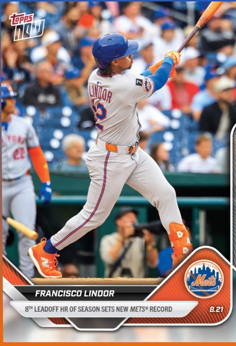 Francisco Lindor #589 2025 Topps Now Baseball