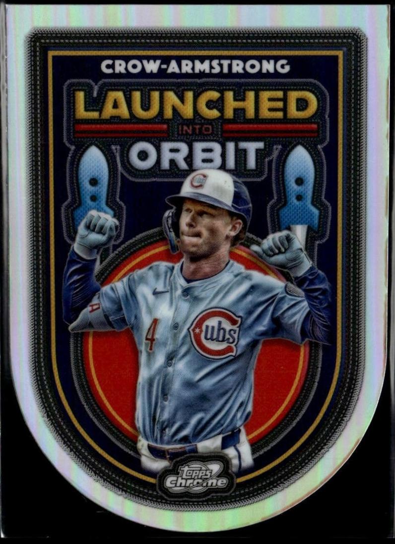 2025 Topps Cosmic Chrome Launched Into Orbit Pete Crow-Armstrong #LIO-29 card