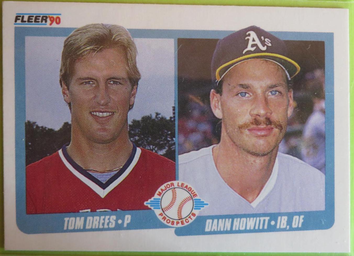 T Drees, D Howitt #644 Baseball Cards 1990 Fleer
