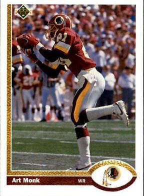 Art Monk #123 Football Cards 1991 Upper Deck